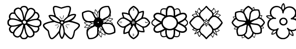Second Flowers St font preview